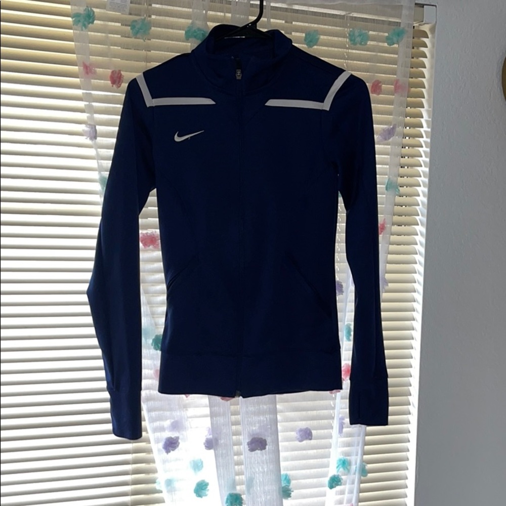 Blue Nike track sweater